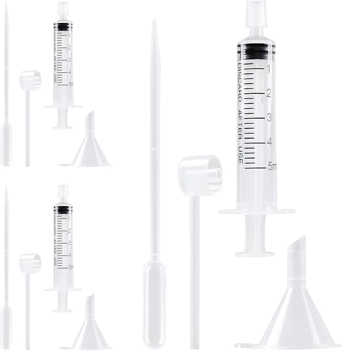 Perfume Dispenser Transfer Tool Kit, Large Bottle Dispensing Funnel and Syringe Dispenser Pump, Refillable Set for Travel Cosmetic Perfumes Transfer to Empty Small Bottles (12Pcs Transfer Tool Kit)