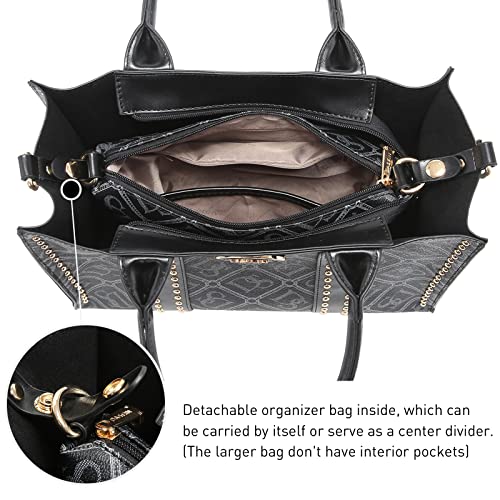 Image of Dasein Women's Designer Handbags Fashion Satchel Handbags Shoulder Bags Top Handle Work Bags w /Belt
