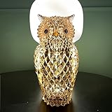 DARMOMOON Acrylic Owl Figurine Animal Collectible Statue Animal Scuplture Figurines Collection Table