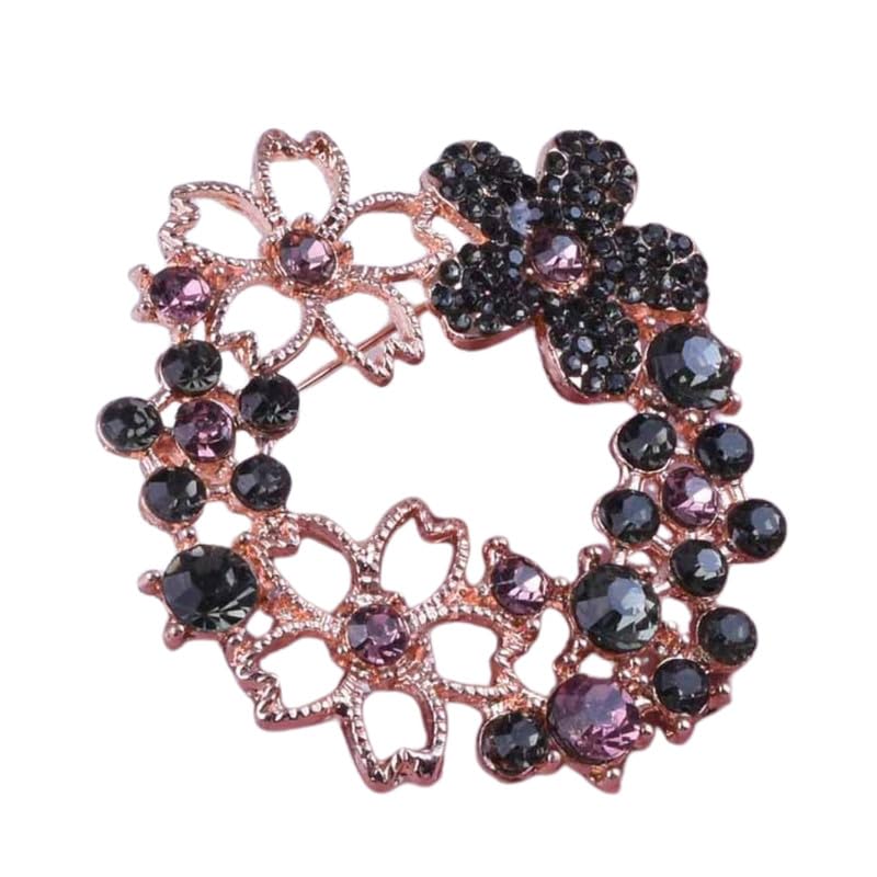 ftk Stones Flower Design Lightweight Shiny Anti Exposure Pin Brooch For Clothing Accessories-picture-17