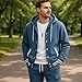 prigridche Men 's Casual Tracksuit Hooded Baseball Jacket Elastic Waistband Sweatsuit Set Black