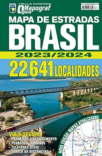 Guia Mapograf Mapa de Estradas Brasil 2023/2024 - Espiral