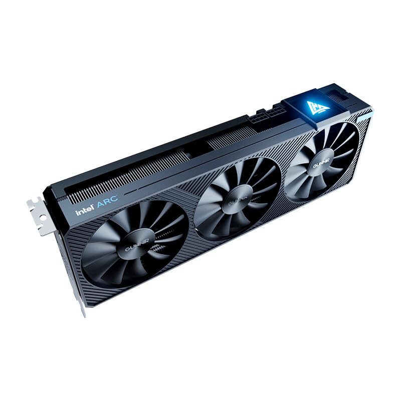 WEELIAOGUNNIR Intel Arc A750 Photon 8G OC Black Graphics Card,2400 Mhz Video Card,8GB 256-bit GDDR6,PCIE4.0,1 HDMI,3 DP,3 Fans,TBP 285W