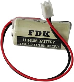 BALOLO (1-Pack) CR17335SE 3V 1800mah Lithium Battery Non-Rechargeable Replacement for FDK CR17335S Compatible with Robot Controller Series Battery R13B060003 with White Plug