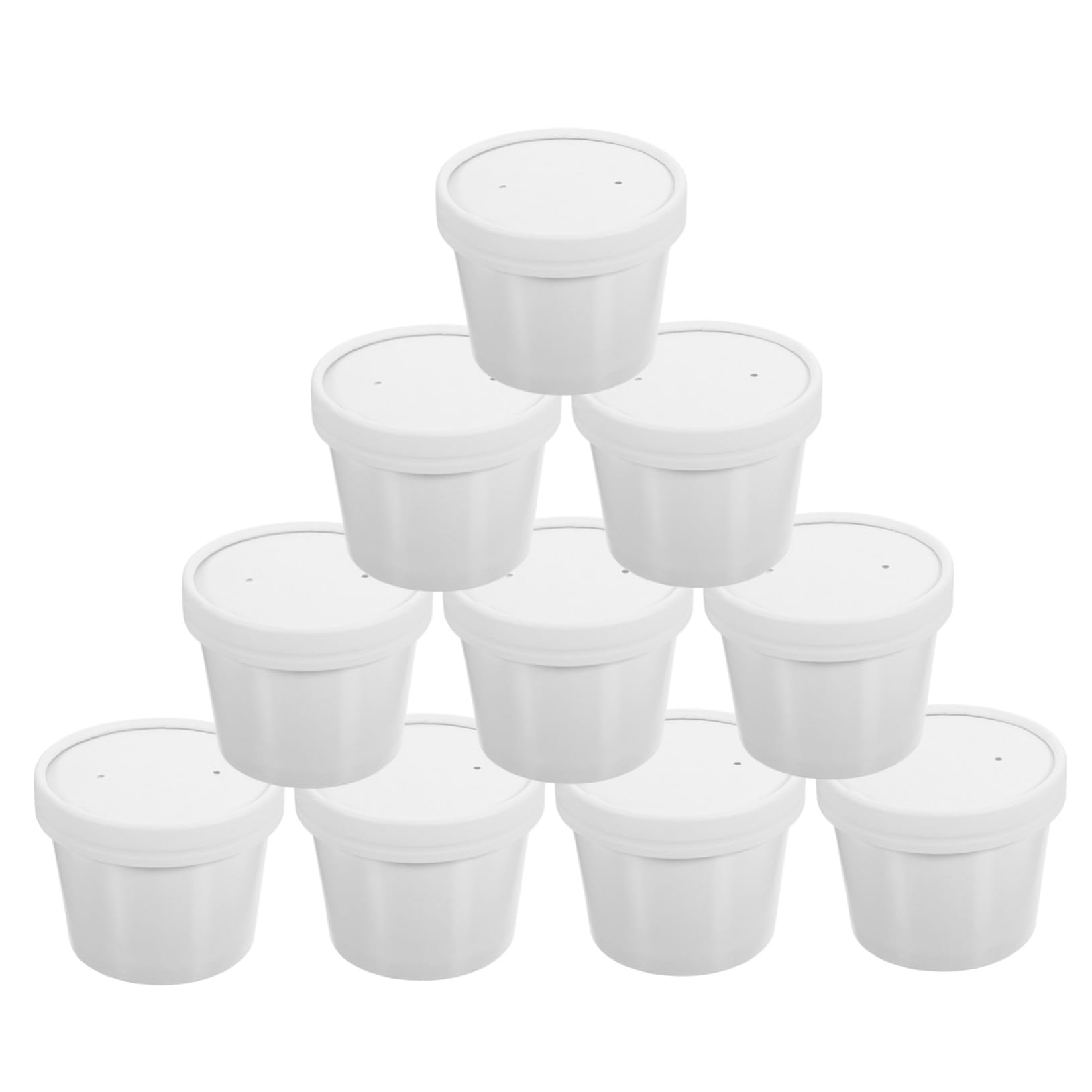 Tazón para comida para llevar en pícnic y oficina STOBAZA vasos portátiles con tapa 10 u