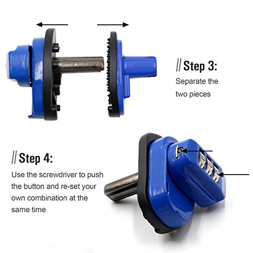 Riorand Trigger Lock 3 Digit Combination Gun Lock Gun Trigger Lock Accessories Blue (1Pc) #TOP4