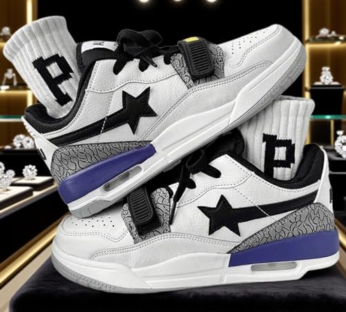 Star Chunky Platform Sneakers for Women Men High Top Air Cushion Star Comfortable Thick Sole Casual Streetwear Shoes4