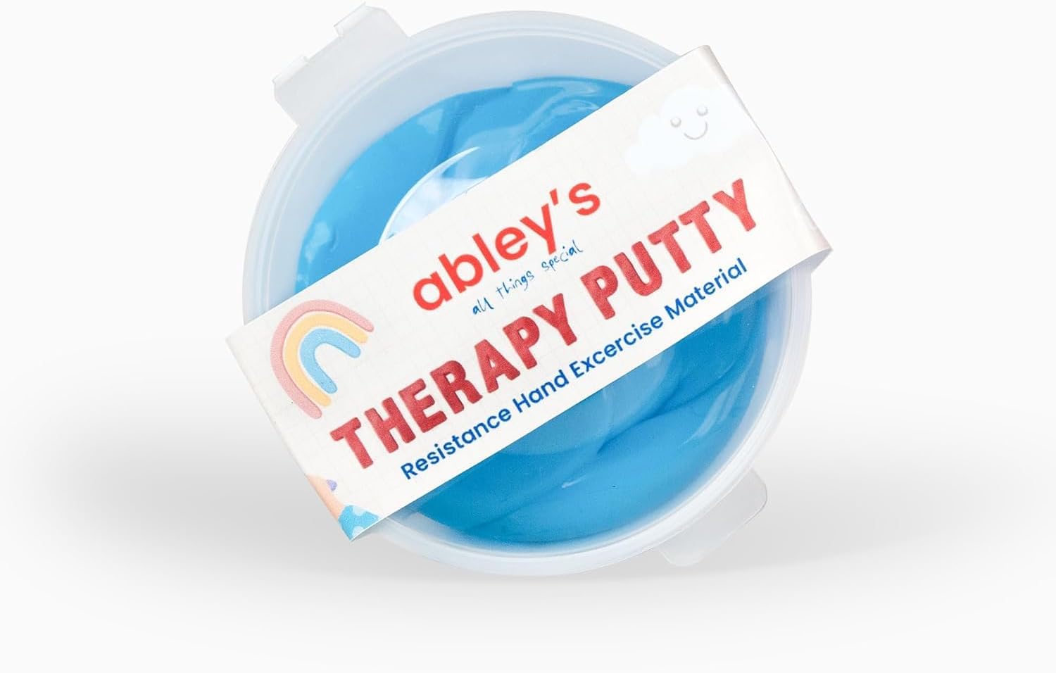 Abley's Therapy Putty for Kids | Usage Occupational Therapy, Rehabilitation, Fine Motor Skills, Stress Relief | Hand Excercise Material | Blue 100g