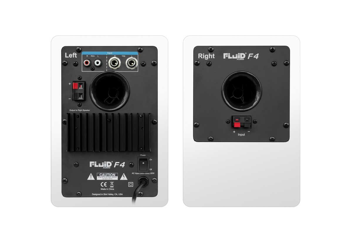 Amazon | Fluid Audio F4W ホワイト モニタースピーカー フルイド