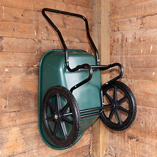 Garden Star 70030 Dual-Wheel Farm Barrow 6 Cubic Foot Wheelbarrow, 20