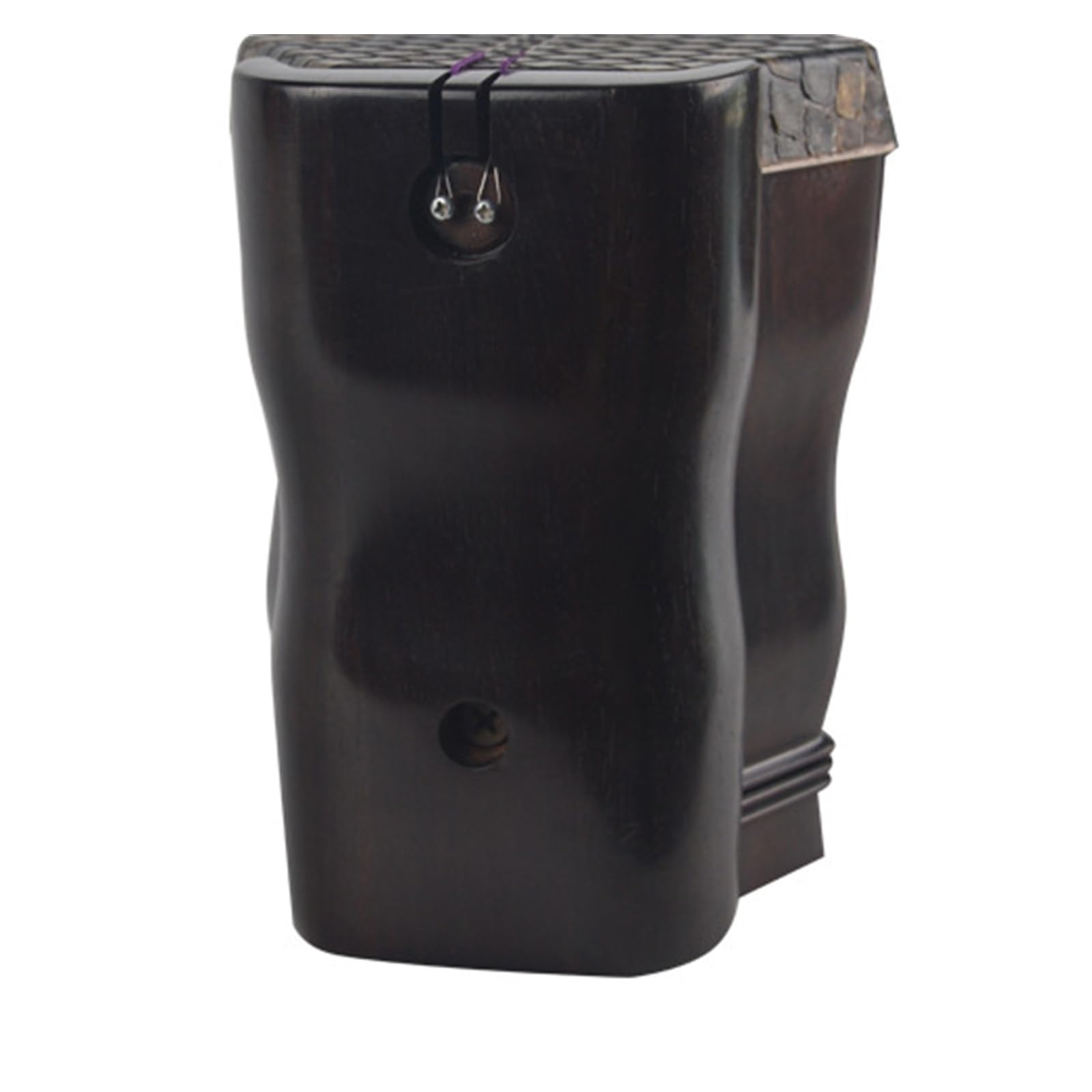 Erhu chinois, Erhu chinois octogonal plat à 2 cordes en bois de santal noir avec étui et accessoires