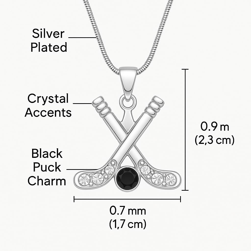 Infinity Collection - Hockey Charm Necklace, Ice Hockey Jewelry for Players, Moms & Fans - Image 4