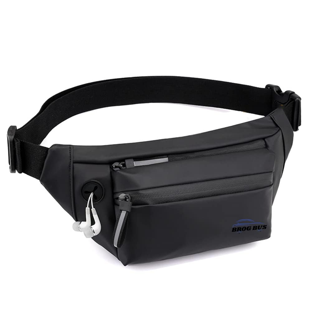 brogbus Polyester Anti-Theft Sling Bag for Men Crossbody Backpack Waterproof Casual Shoulder Messenger Bags (Dark Black Colour)-picture-48