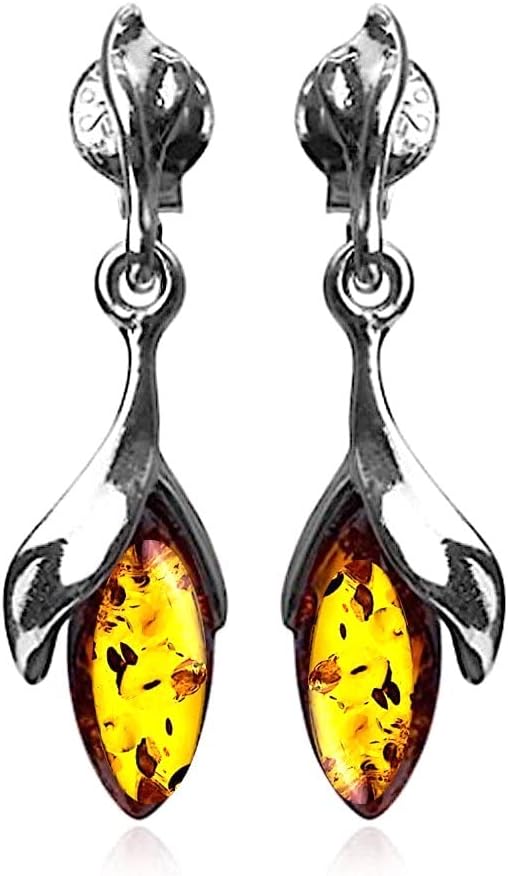 Ian and Valeri Co. Amber Sterling Silver Dangle Earrings