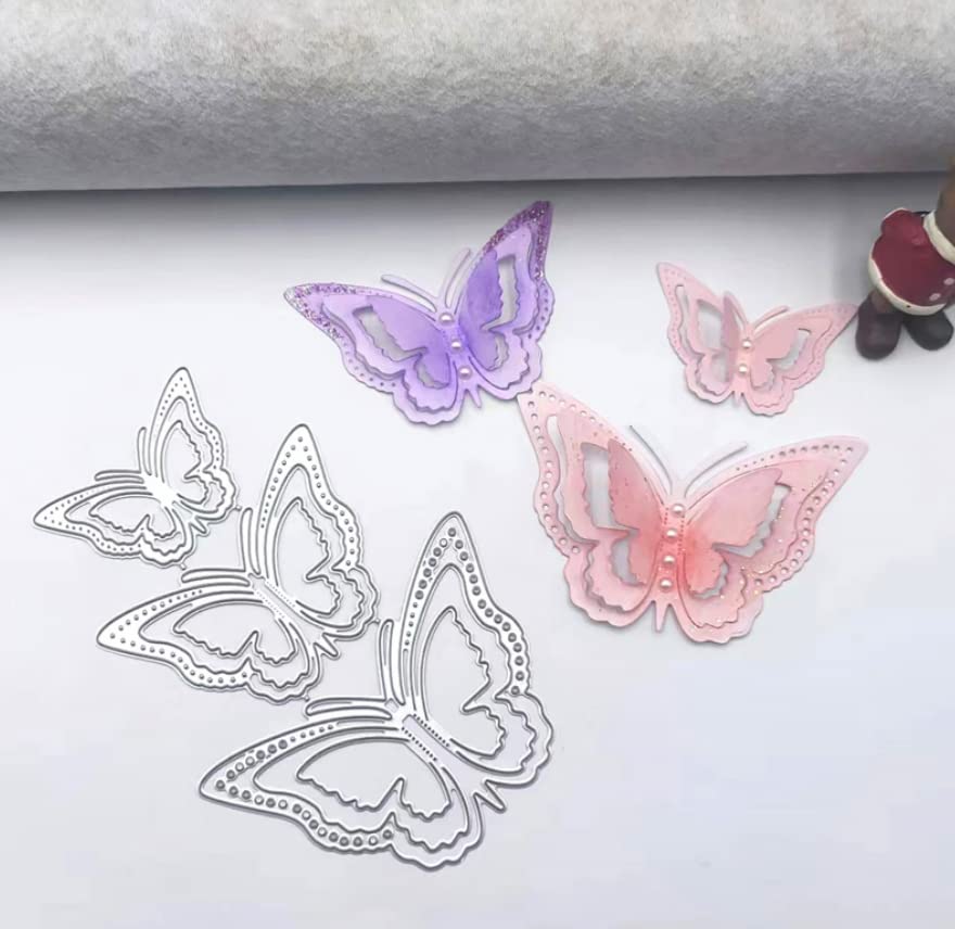 Matrices De Découpe En Métal Pour Loisirs Créatifs, Fabrication De Cartes, 7,4 X 14,6 Cm, Papillons En Métal, Pochoirs Pour Scrapbooking, Décoration D'album Photo En Relief