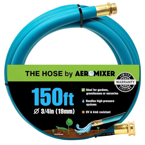 Aeromixer THE HOSE 3/4 Inch Garden Hose 150 Ft Heavy Duty Water Hoses