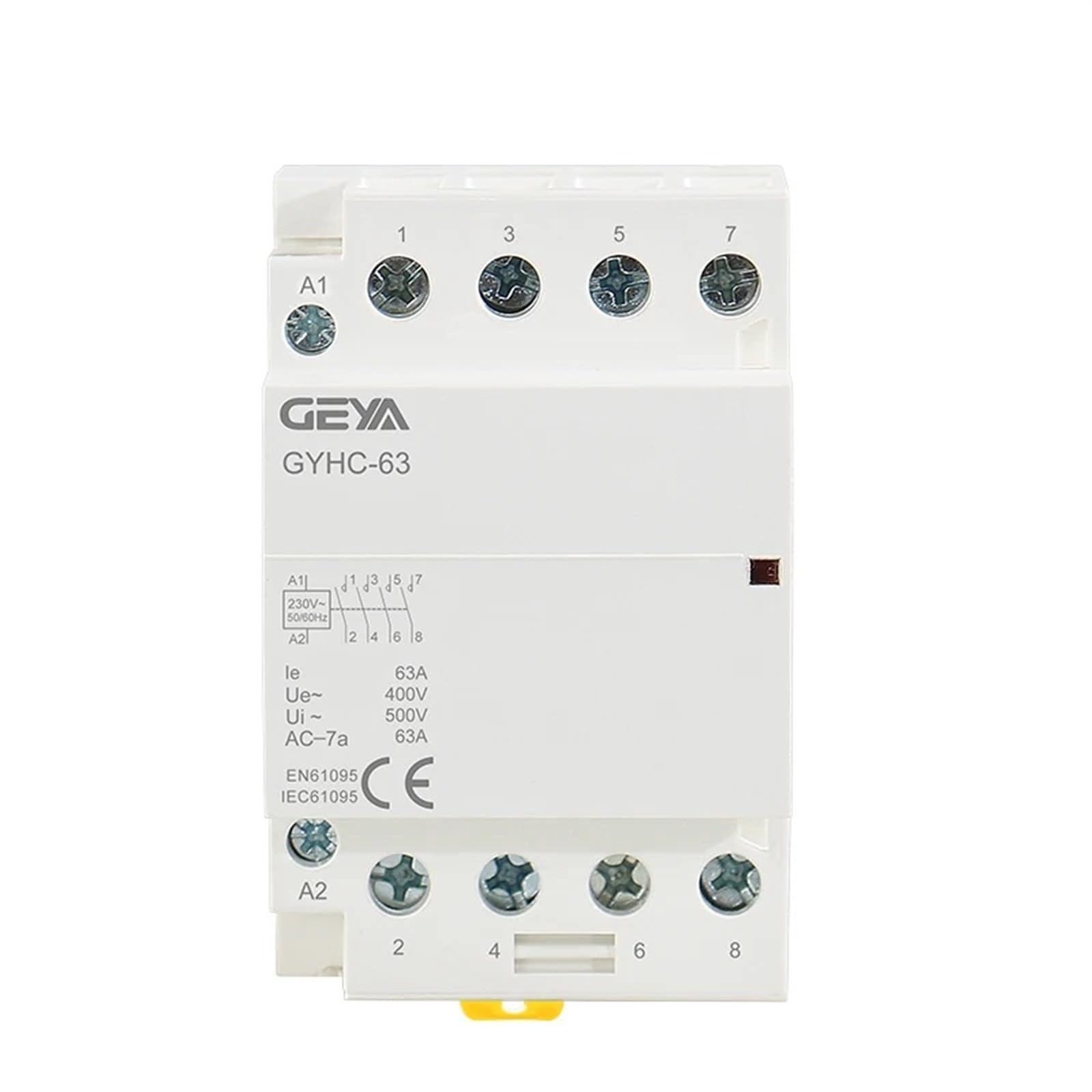 Stycznik modułowy AC do użytku domowego na szynie DIN 4P 63A 4NO lub 2NC2NO 220V/230V 50/60HZ(4P 40A 2NO2NC 220V)