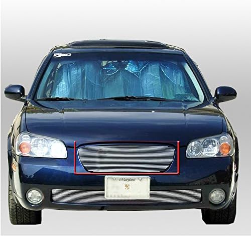 Front Bumper Upper Billet Grille Insert Compatible with 2001-2003 Maxima GXE/SE