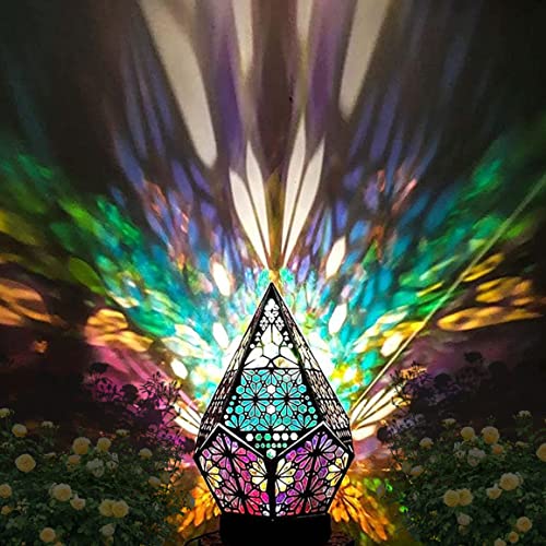 Star Large Floor Lamp With Usb Charging, Bohemian Hollow Geometric Retro Floor Decorative Lamp Led Colorful Diamond Lights Colorful 3D Projection Night Lamp Desk Lamp #TOP1