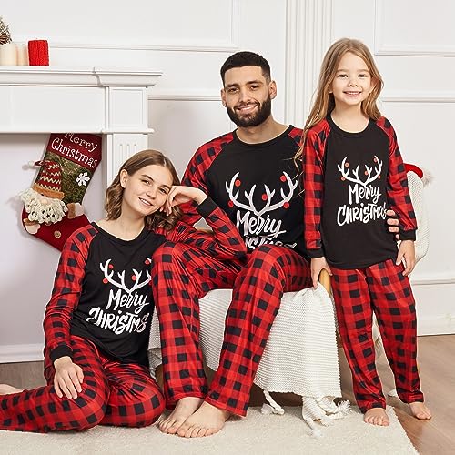 Adisputent Christmas Pajamas for Family Matching Cute Long Sleeve Sleepwear Soft Two Piece Couples Funny Christmas Pjs Sets4