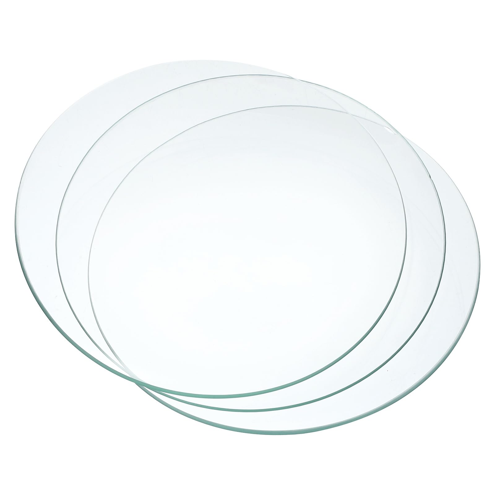 PATIKIL 3 paquets Verre de montre de 180 mm de diamètre transparent | couvercles de bécher à bords lisses et chanfreinés, pour laboratoire