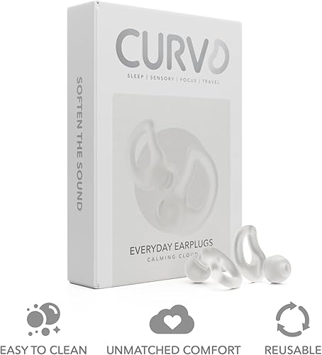 Miniatura 3 de Tapones para los oídos diarios ultra suaves, personalizables, sueño, viajes, sensibilidad, protección contra ruido, para aislamiento de cancelación