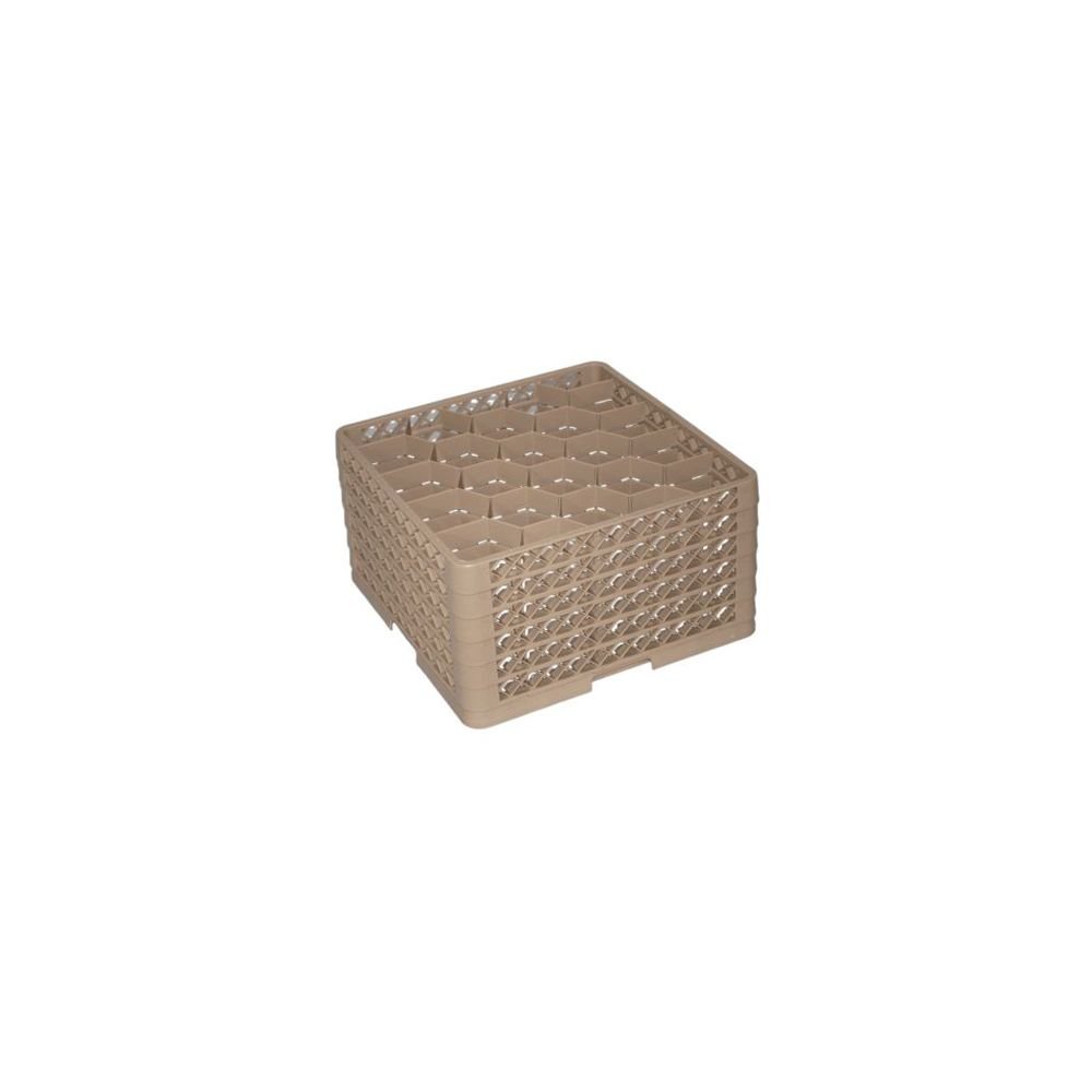 Traex 20-Compartment 9-7/8" High Beige Full Size Glass Rack by Vollrath – Model TR13GGGGGG