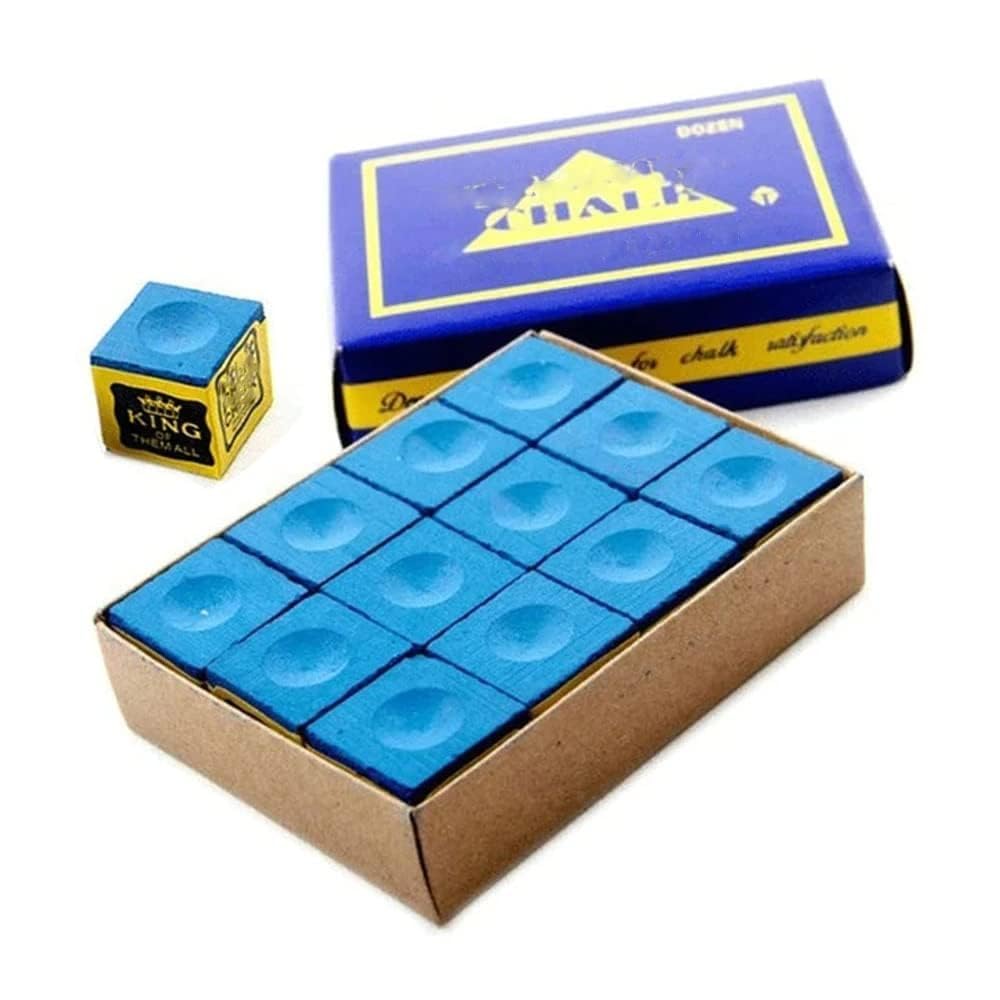 TIMA Premium Billiard Chalk, Blue Colour, 12-Piece Set, Professional Snooker and Pool Cue Chalk-picture-33
