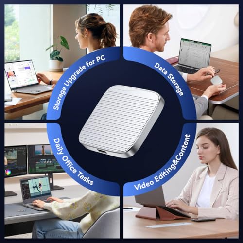 Image of JOIOT 2TB External SSD Magnetic Portable SSD USB 3.2 Gen 2x2 up to 2000MB /s 4K 120 fps ProRes HDR Video Record Metal USB-C External Solid State Drive for iPhone 16 Pro Max, Smartphone, Tablet, Laptop