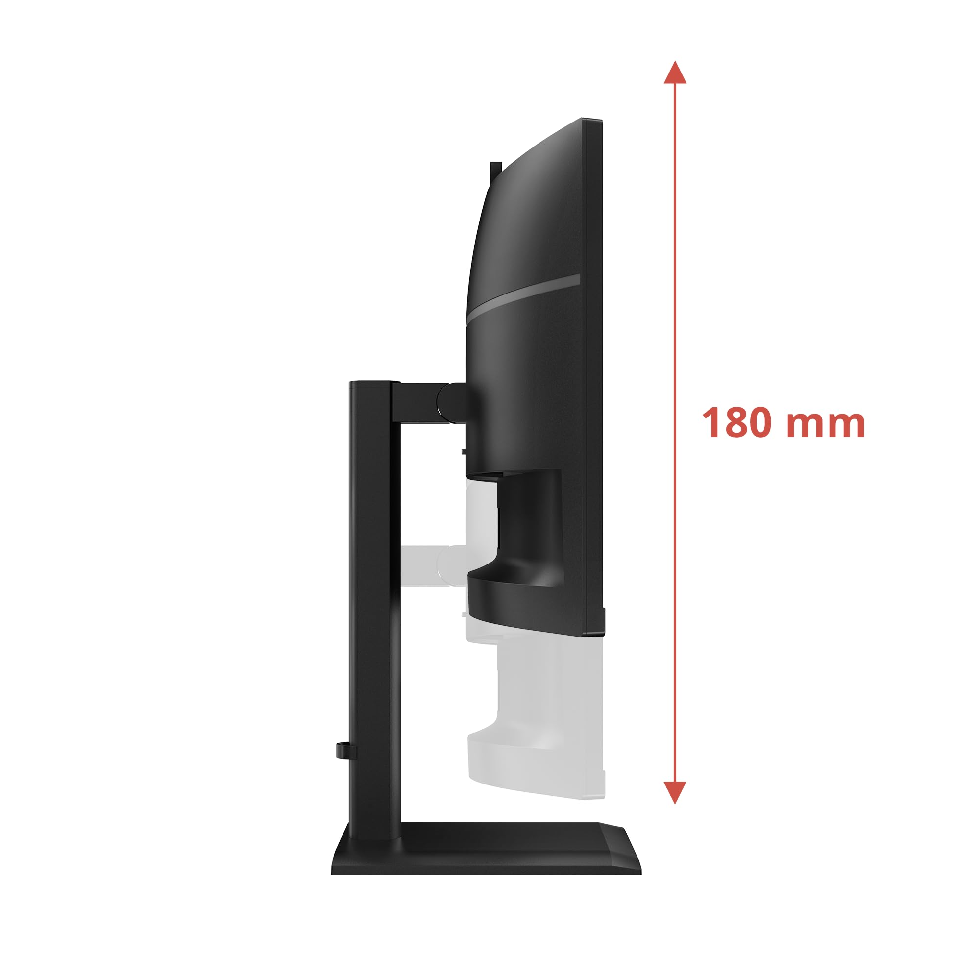AOC Moniteur Incurvé, CU34E4CW 34 Pouce 120Hz VA Dalle, 4ms GtG, HDR Ready/HDR10, Ajustable en Hauteur, Webcam, Haut-parleurs, USB Hub(3440x1440 HDMI 2X 2.1 TMDS DP 1x 1.4) Noir