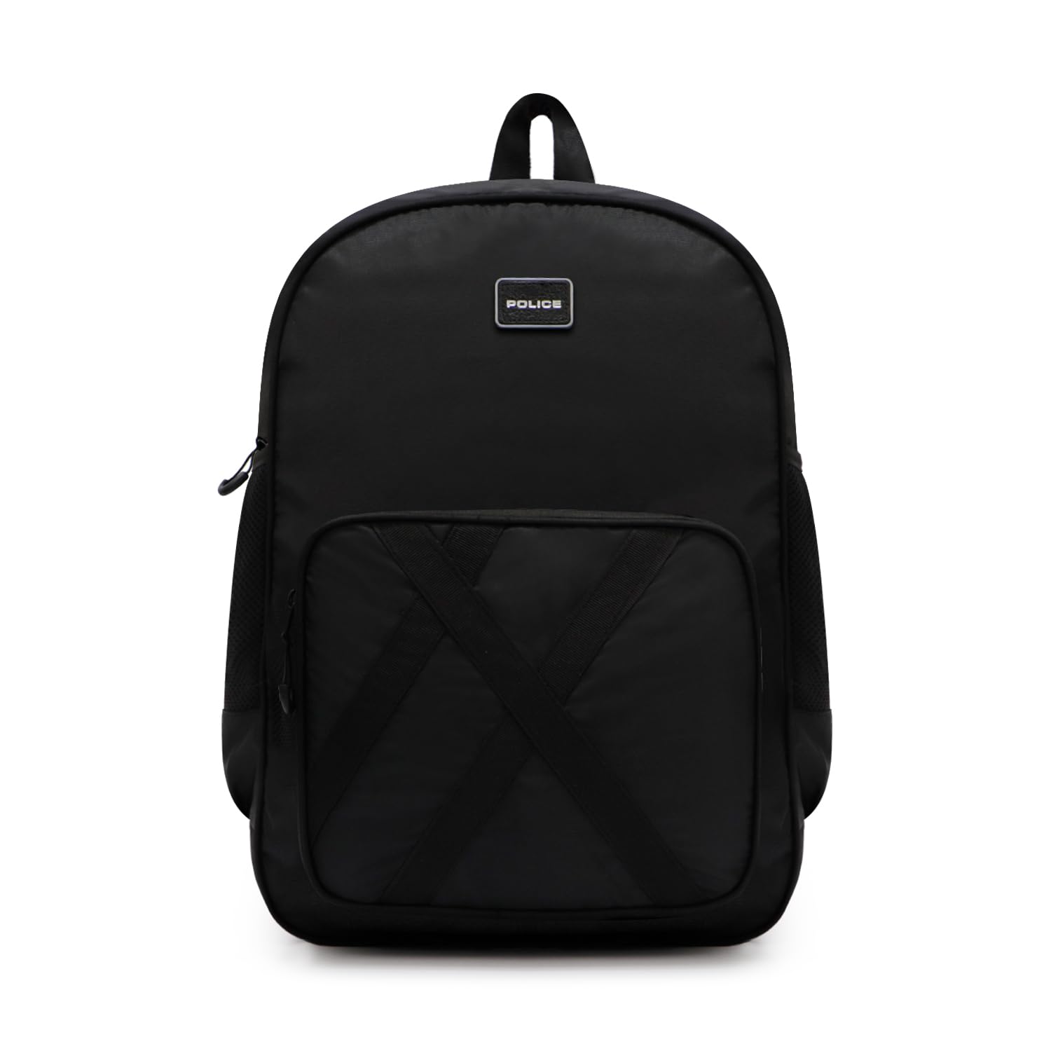 Premium Nylon Laptop Backpack for Men & Women | Water-Resistant Office & College Bag | Spacious Laptop Compartment, Front Utility Pocket, Adjustable Shoulder Straps | Black-image-20