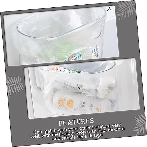 Caneca de basura rectangular transparente para colgar miniatura 6