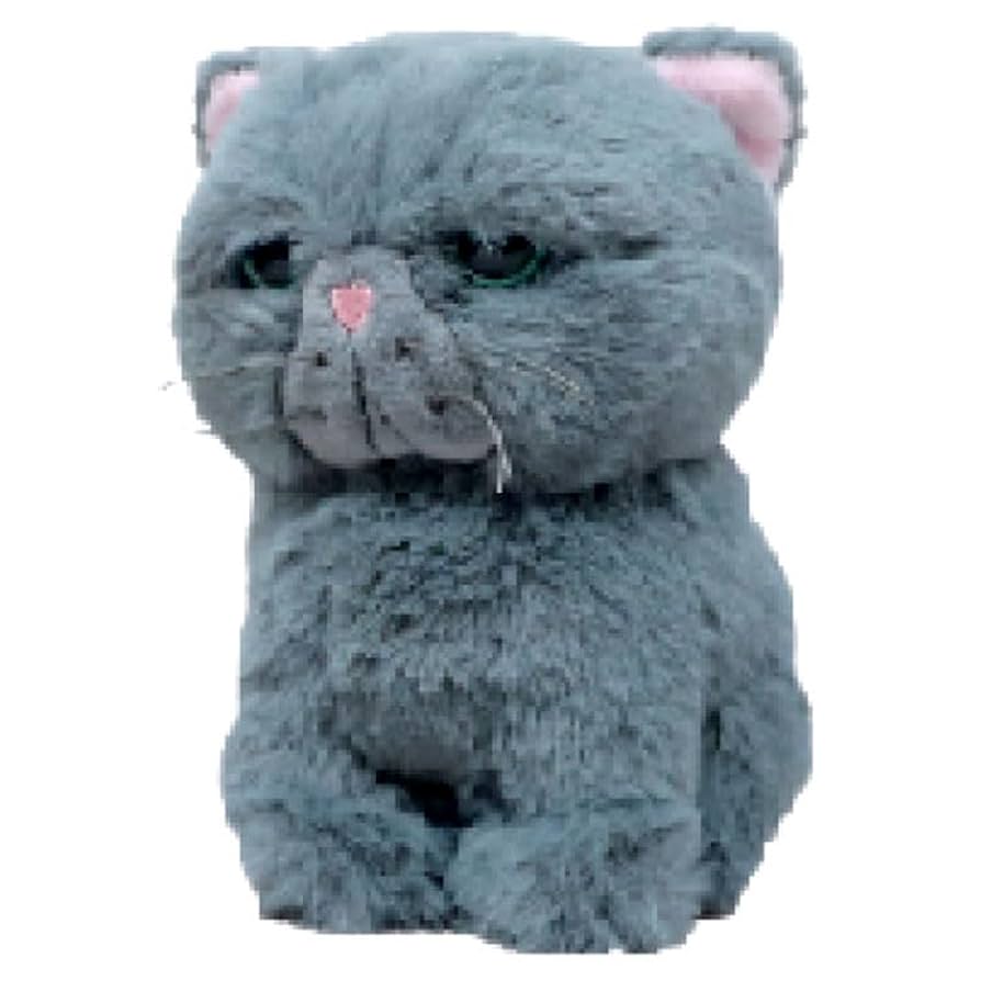 作家様作品 グレーの猫のぬいぐるみ 楽天市場】猫のぬいぐるみ ひざねこSS グレー （グレートラ 灰