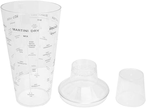 Miniatura 8 de Vaso de cóctel de plástico, Coctelera con Sc, Agitadores de bebidas, Herramientas de coctelera para licitaciones, Aries con Sc