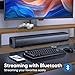 RIOWOIS Sound Bar for Smart TV, Soundbar for TV with Bass Reflector and Easy Set up, Home Audio Surround Sound System for TV PC Projector, Wall Mountable