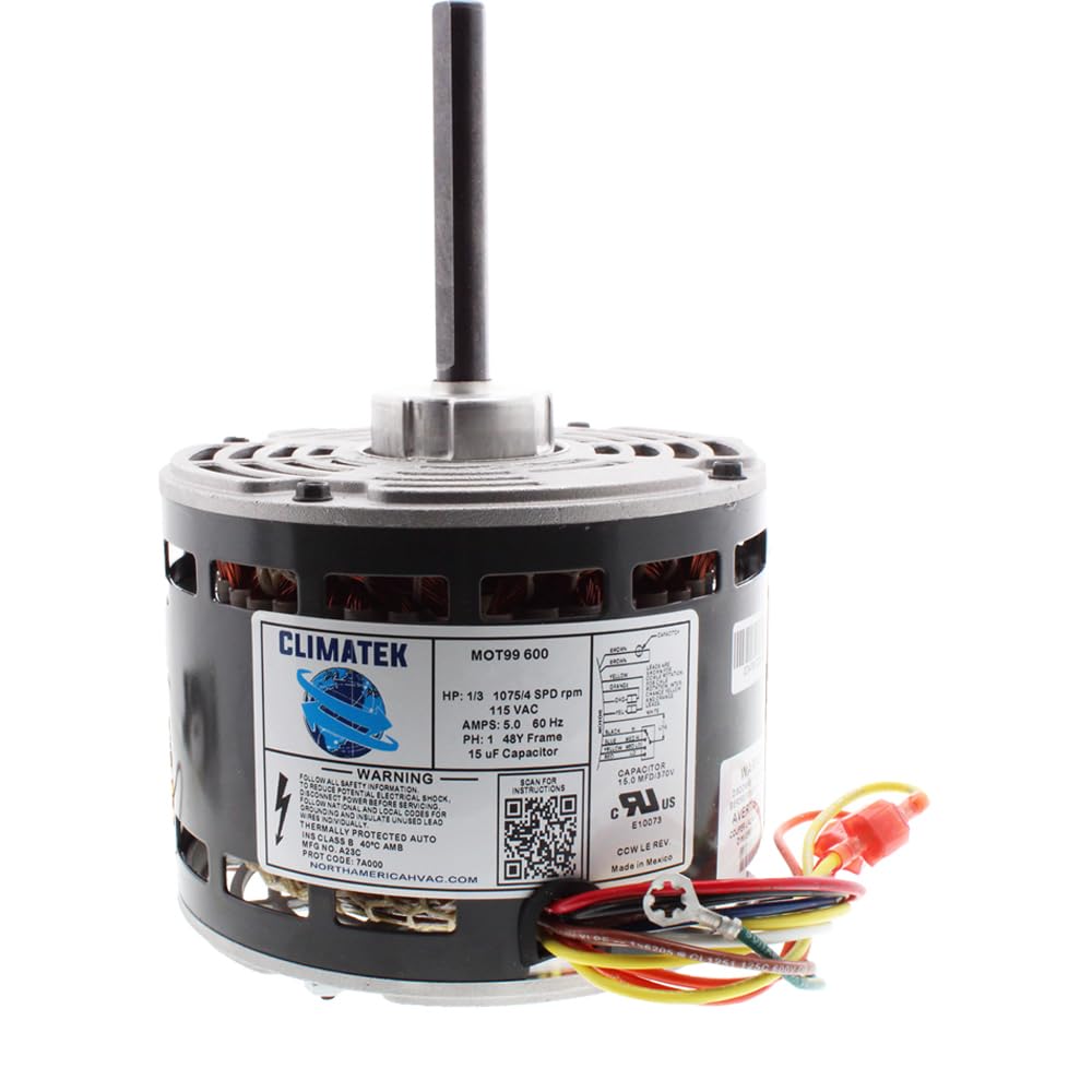 ClimaTek Upgraded Furnace Blower Motor Replaces Trane American Standard GE Genteq 5KCP39HGS599S