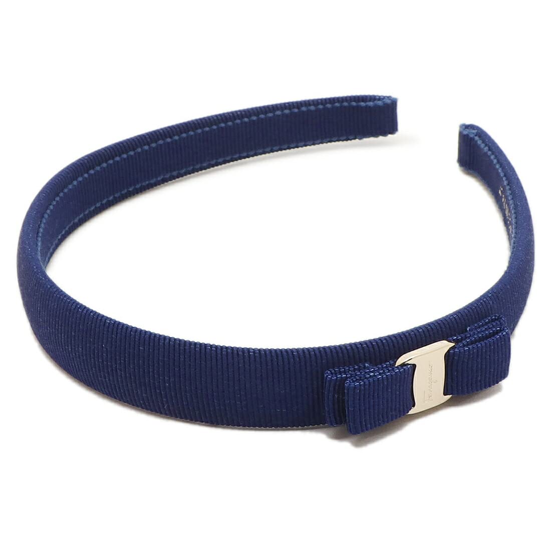 [フェラガモ]カチューシャ アクセサリー ヴァラ リボン ヘアバンド ブルー レディース FERRAGAMO Salvatore Ferragamo  340086 756171 [並行輸入品]