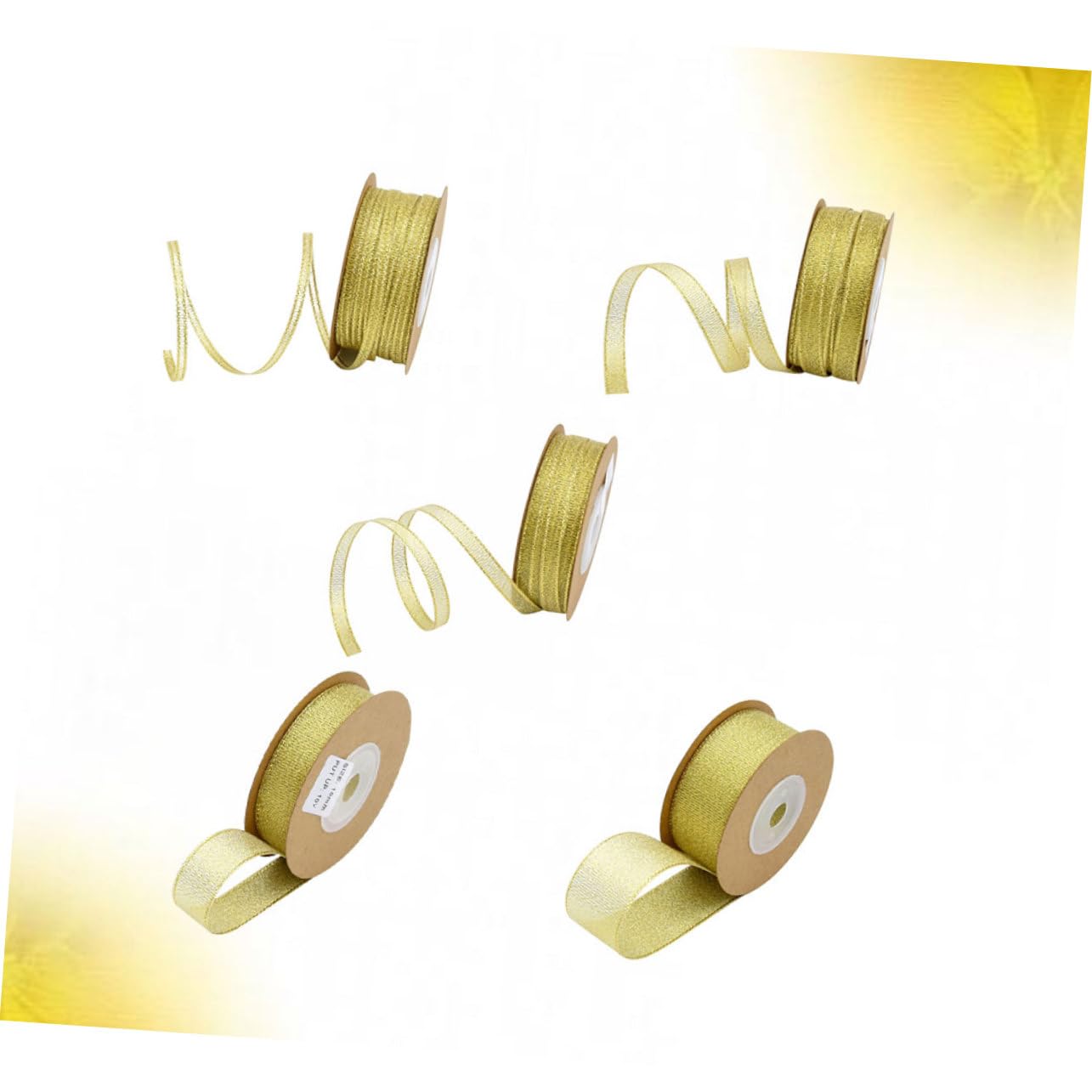 VILLCASE 15rollen Glitzerband Aus Polyester Grosgrain Ribbons Für Party-dekoration Blumenverpackung Und Geschenkverpackung