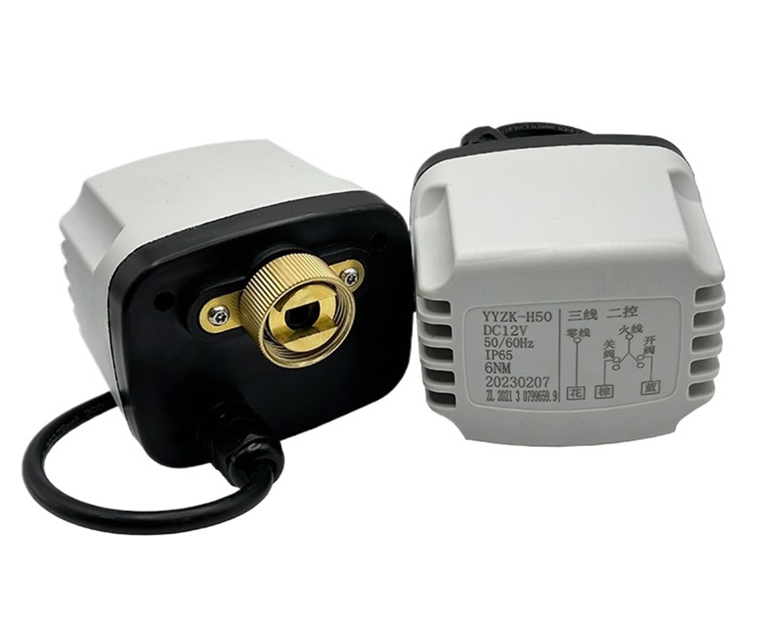 Motor de válvula de bola para control de riego automático en huertos urbanos y jardines domésticos