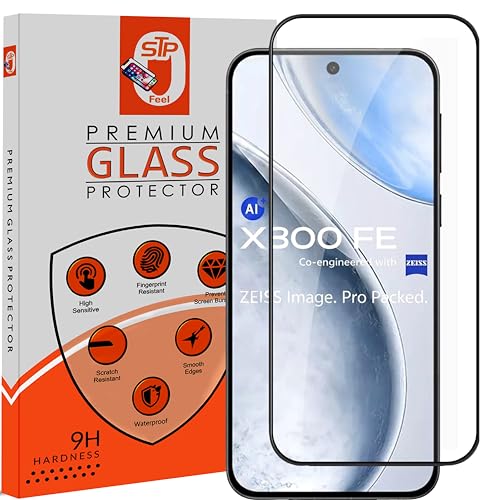 Image of STP FEEL Premium HD+ Tempered Glass Screen Protector Guard Compatible For Vivo X300 FE 5G (Ultrasonic Fingerprint Supported) (6.31 Inch, Pack of 1) | Edge to Edge Coverage