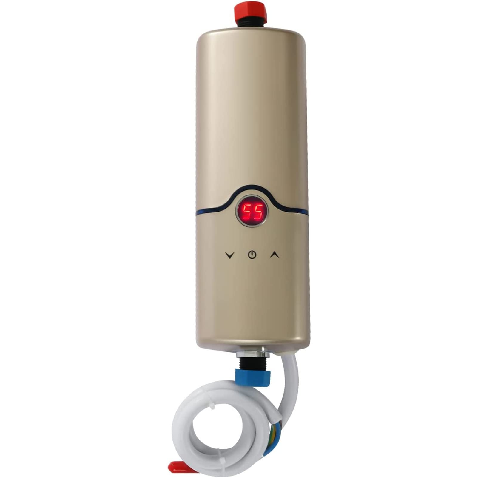Amazon.co.jp: Mini Instant Water Heater, 5.5KW Electric Water Heater with  LCD Digital Temperature Display, Tankless Water Heater Easy Installation,  for Bathroom and Kitchen : DIY, Tools u0026 Garden