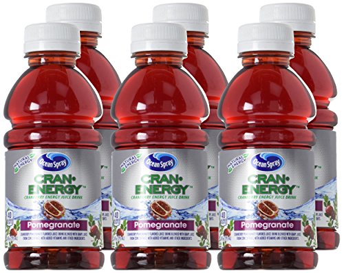 Image of Ocean Spray Cran-Energy, Cranberry Pomegranate Energy Juice Drink, 10 Ounce Bottle (Pack of 6)