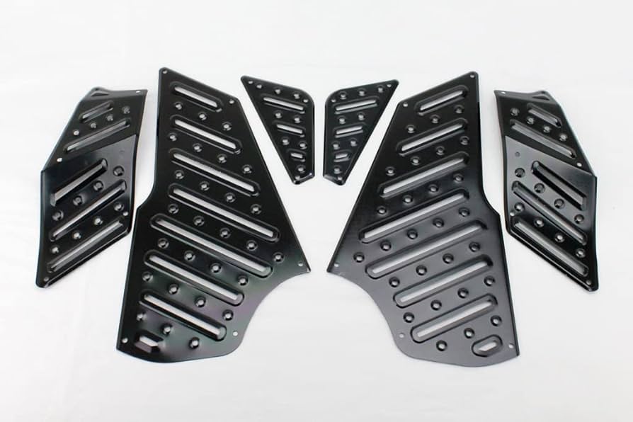 ekスポーツ アルミプレート　スカッププレート　4点セット ekスポーツ アルミプレートスカッププレート4点セット