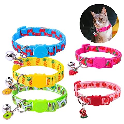 WVRLY Adjustable Summer Fruit Cat Collars Cover