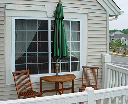 Blue Star Group Off-The-Wall Brella Sunbrella Half Umbrella, 7.5'-Width, Forest Green #TOP5