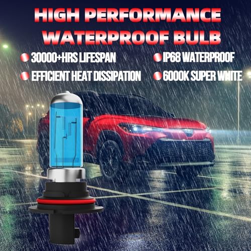 Image of Headlight Bulbs Fit For Nissan Pathfinder 2005-2012, 9007 H11 High Low Beam Fog Lights 300% Ultra Brighter Halogen Headlight Bulb Combo, 6500k White Light, Pack of 4