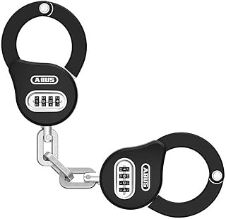 ABUS Chain Claw 10 Handcuff Lock - Bicycle Lock for Securing Bicycle, E-Scooter and Scooter - 47 cm Long - with Combination Code - Black