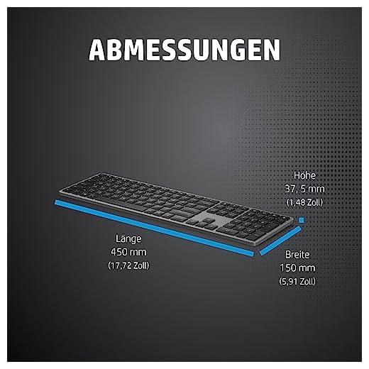 HP 975 Wireless Dual-Mode-Tastatur