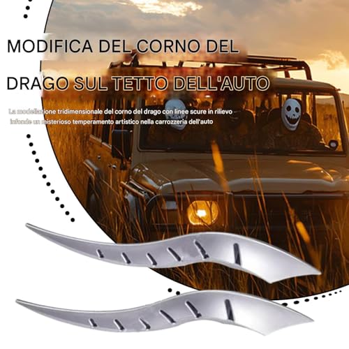 Cuerno dragón para techo coche: personaliza tu berlina para Halloween 7
