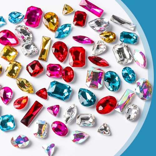 Gemas de cristal a granel para manualidades y joyería con formas mixtas 7